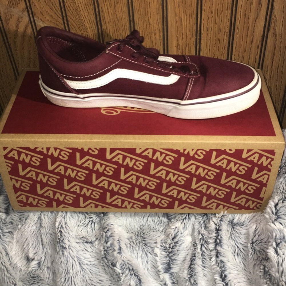 Burgundy vans